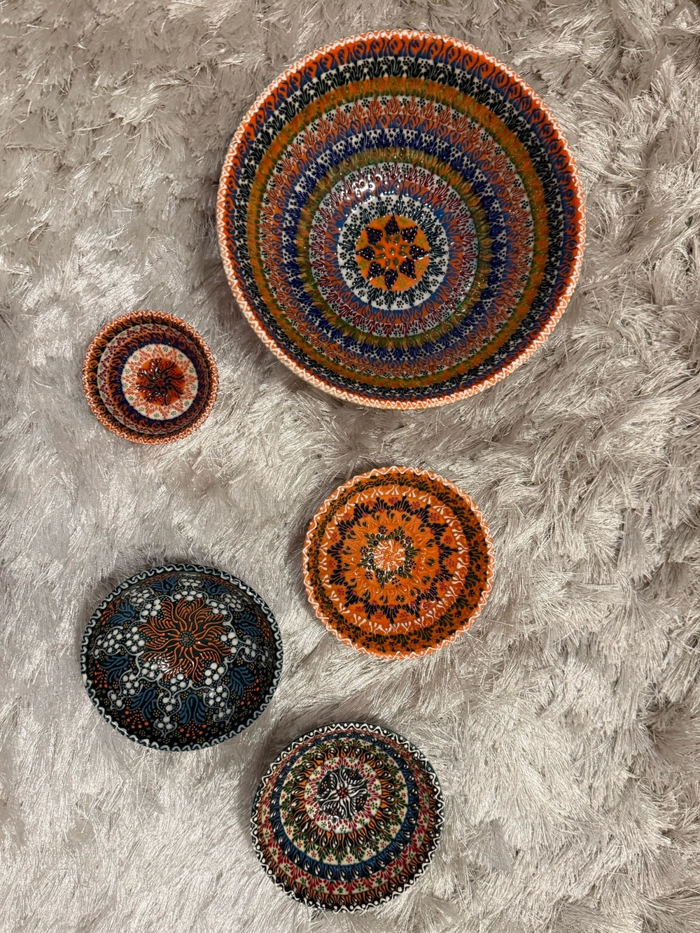Multi Color Ceramic Bowls - 5